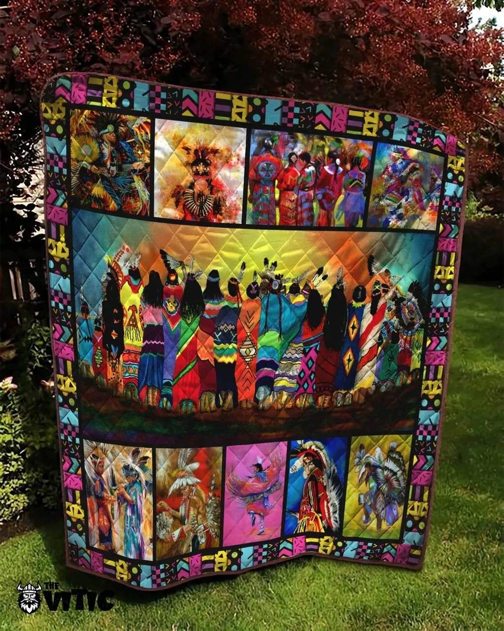 Pow Wow Quilt Blanket 6002 and Home Decor