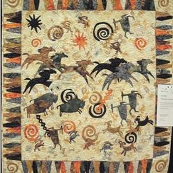 Prehistoric Hunting Quilt Tdhrk and Home Decor