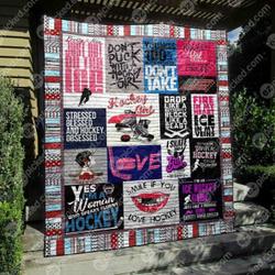 Pretty And Nice Just Not On The Ice Quilt Blanket Ypm0  Quilt and Home Decor