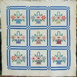 Pretty Flower Baskets Quilt Tdhsi and Home Decor