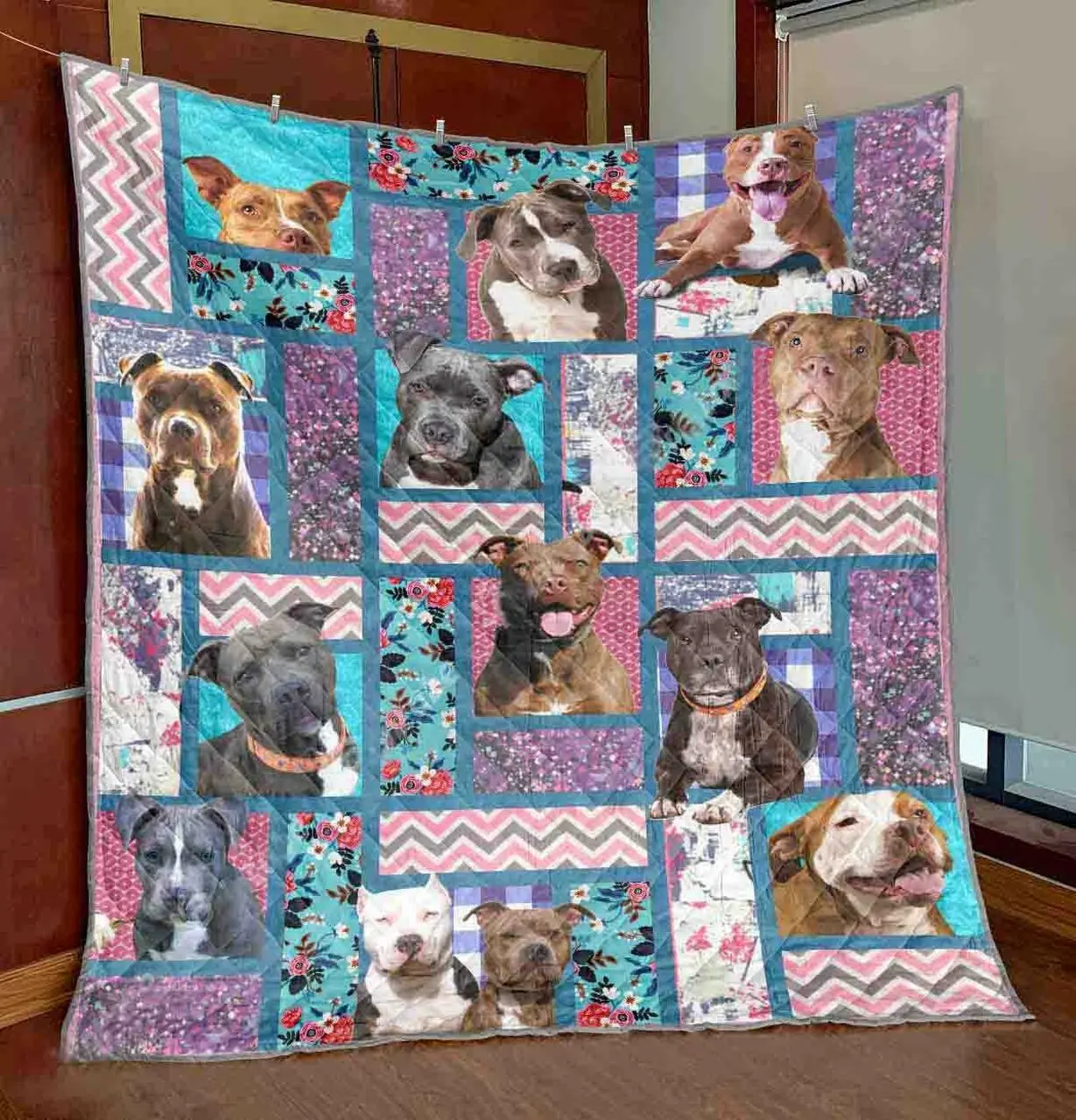 Pretty Pittes Quilt -V0508-4 Quilt and Home Decor