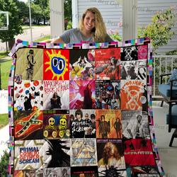Primal Scream Albums Cover Poster Quilt 2 and Home Decor