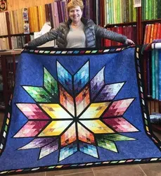 Prismatic Star Quilt Tdhzt and Home Decor