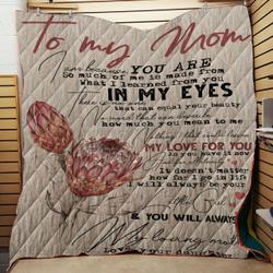 Protea Flower To My Mom Love Your Daughter Quilt Tdhia and Home Decor