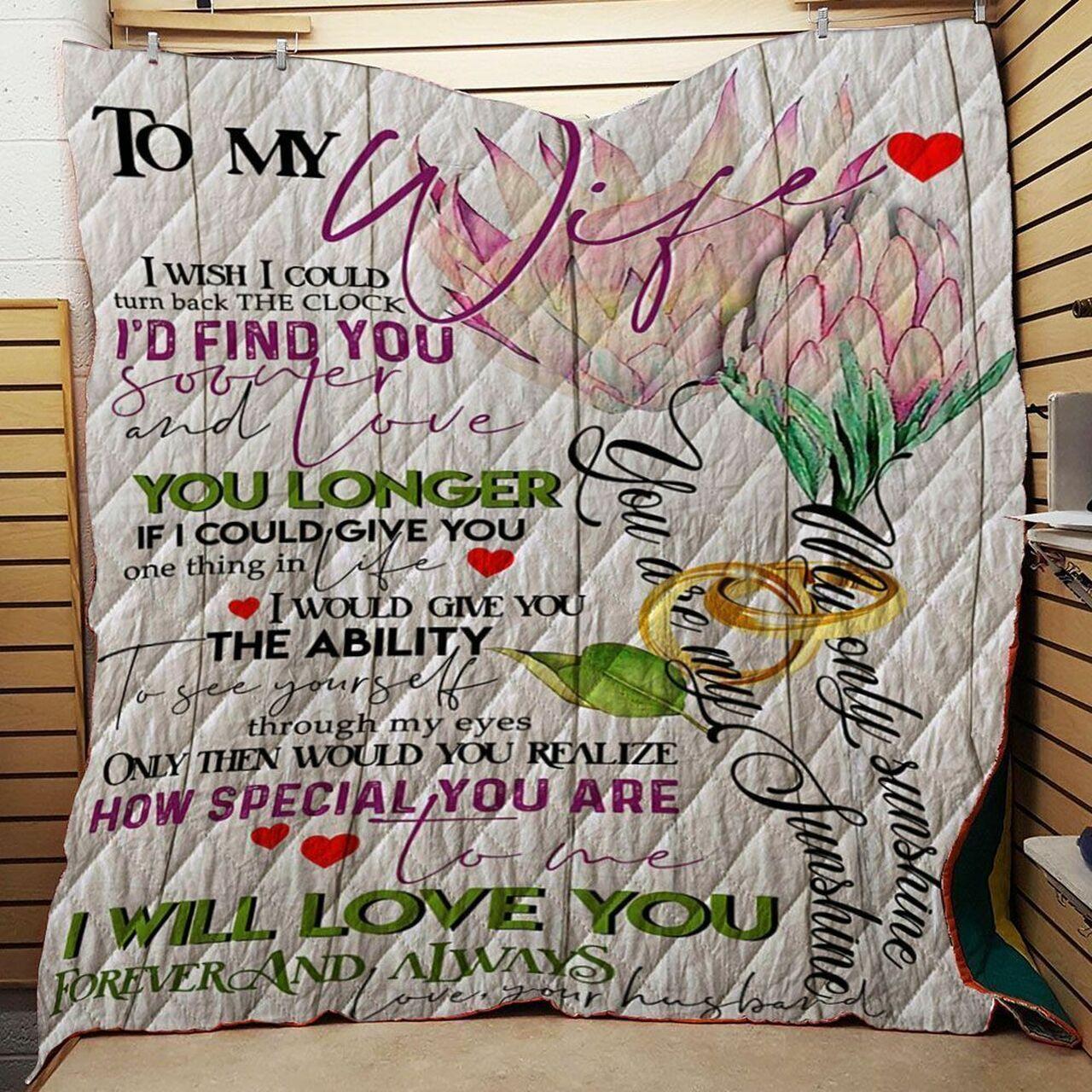 Protea Flower To My Wife Quilt Tdhhv and Home Decor