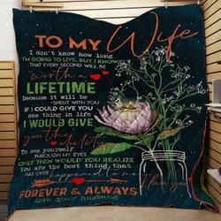 Protea Flower To My Wife Quilt Tdhmw and Home Decor