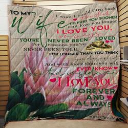 Protea Flower To My Wife Quilt Tdhwa and Home Decor
