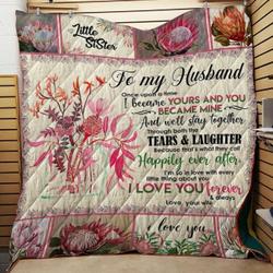Protea To My Husband Quilt Tdhwb and Home Decor