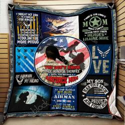 Proud Air Force Mom Quilt Cd064  Quilt and Home Decor