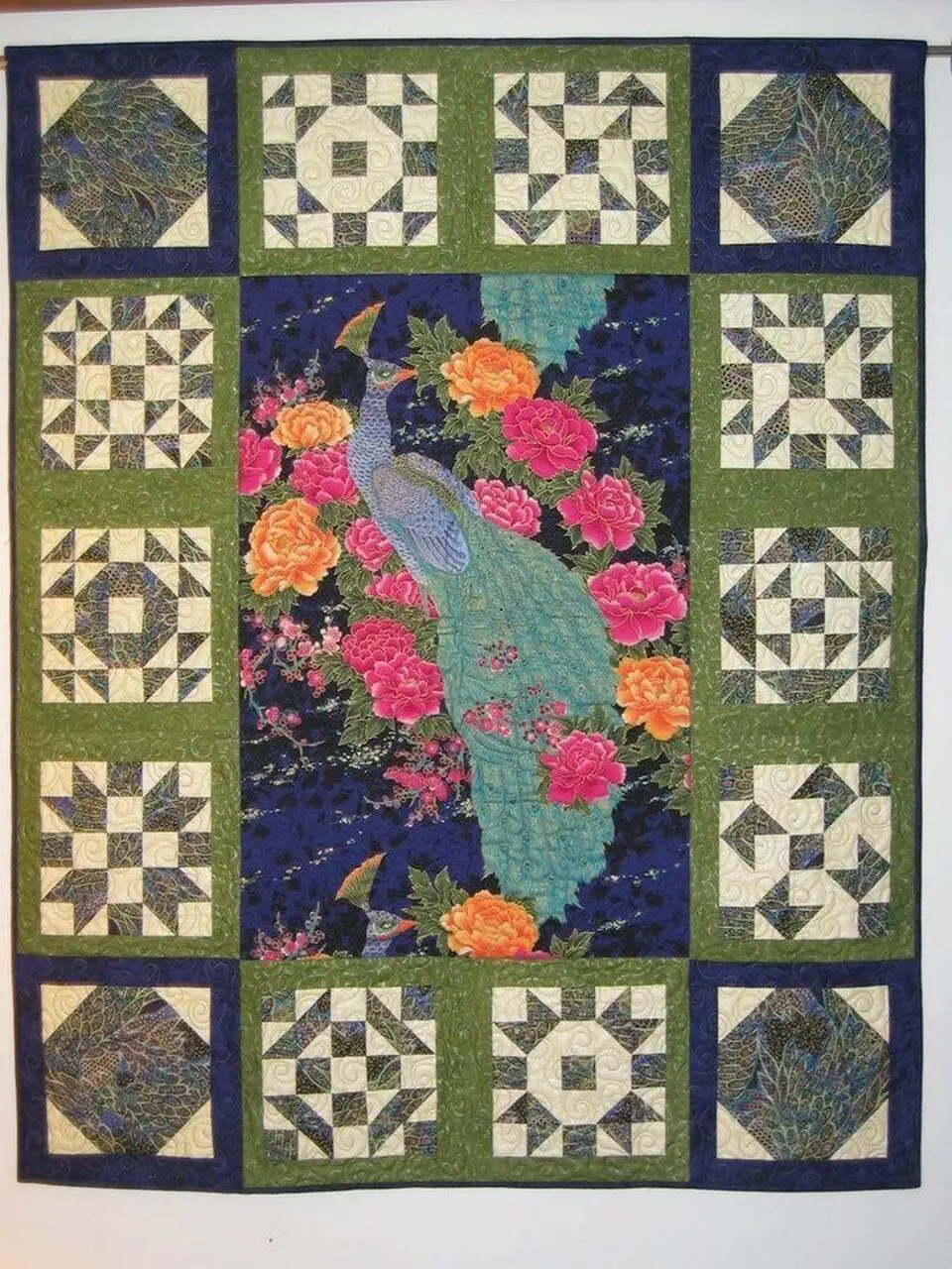Proud Peacock Quilt Tdhpl and Home Decor