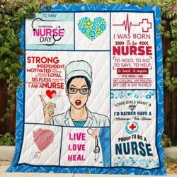 Proud To Be A Nurse Cl2100412Mdq Quilt Blanket and Home Decor