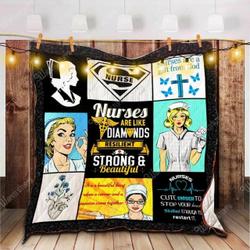 Proud To Be A Nurse Quilt Tdhls and Home Decor