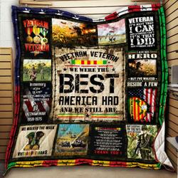 Proud Vietnam Veteran Quilt X0508-06  Quilt and Home Decor