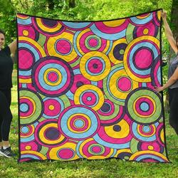 Psychedelic Colorful Cl12100563Mdq Quilt Blanket and Home Decor