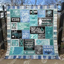 Ptsd Survivor Quilt Blanket Aq55  Quilt and Home Decor
