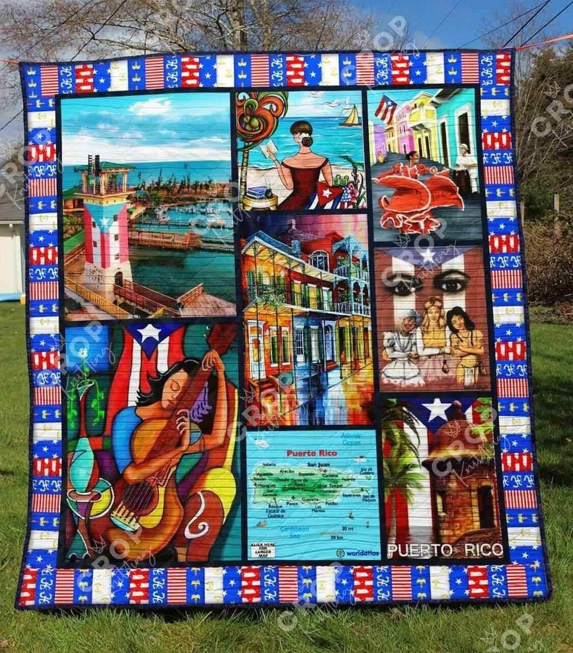 Puerto Rico Blanket Th1307 Quilt and Home Decor