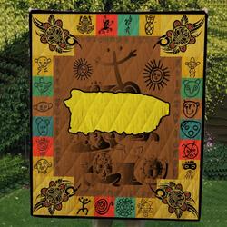 Puerto Rico Cl14100419Mdq Quilt Blanket and Home Decor