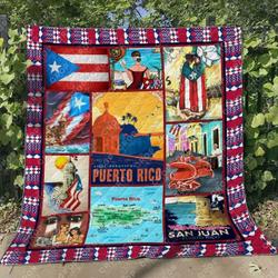 Puerto Rico Ng010721B Tbg Quilt Blanket and Home Decor