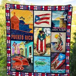 Puerto Rico Ng290614B Tbg Quilt Blanket and Home Decor