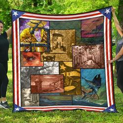 Puerto Rico Premium Quilt  Bn04  Quilt and Home Decor