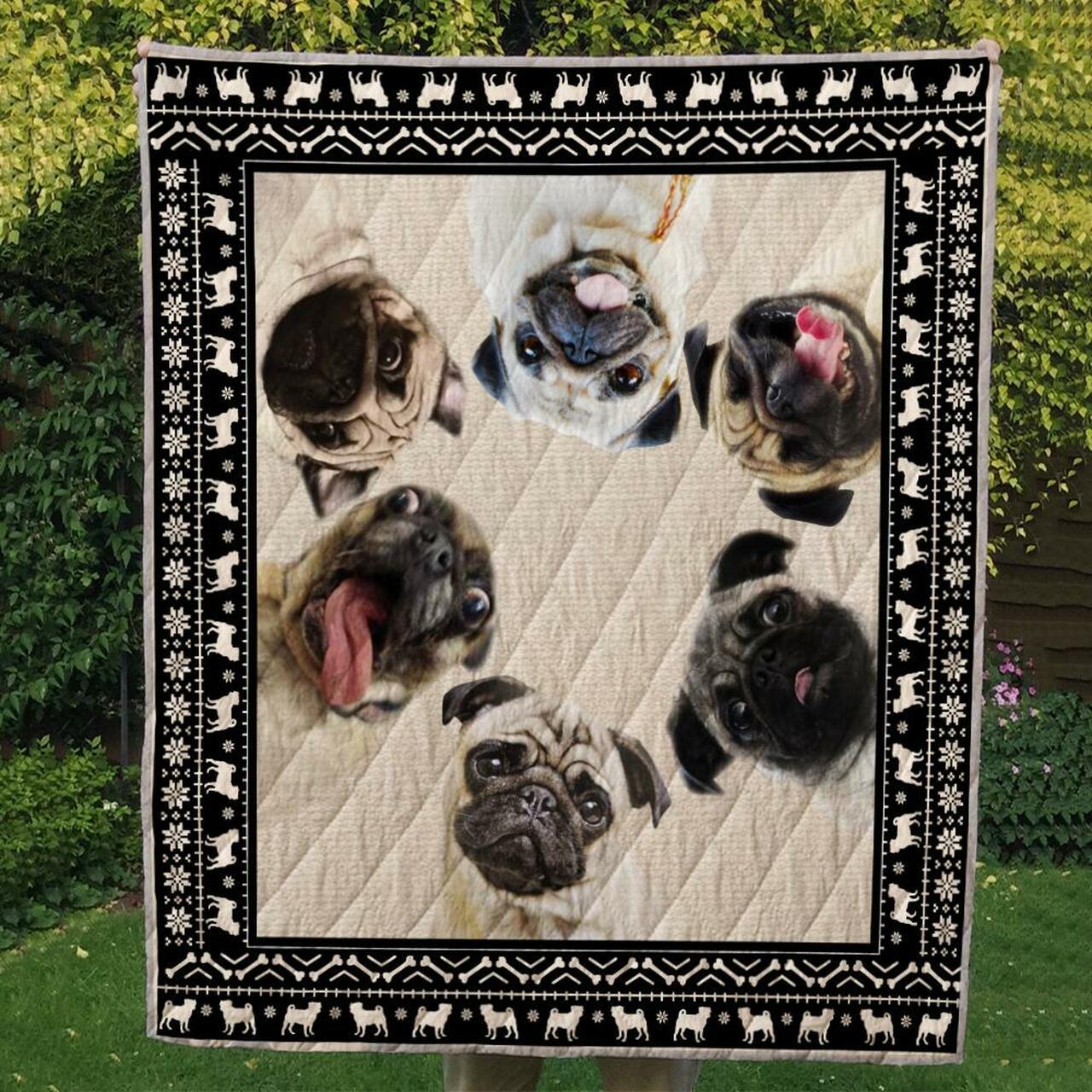 Pug 03 Ndq0216 Quilt Quilt and Home Decor