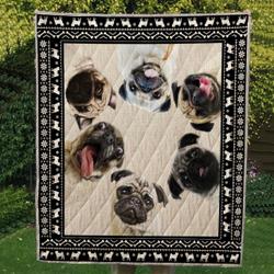 Pug 03 Ndq0216 Quilt  Quilt and Home Decor