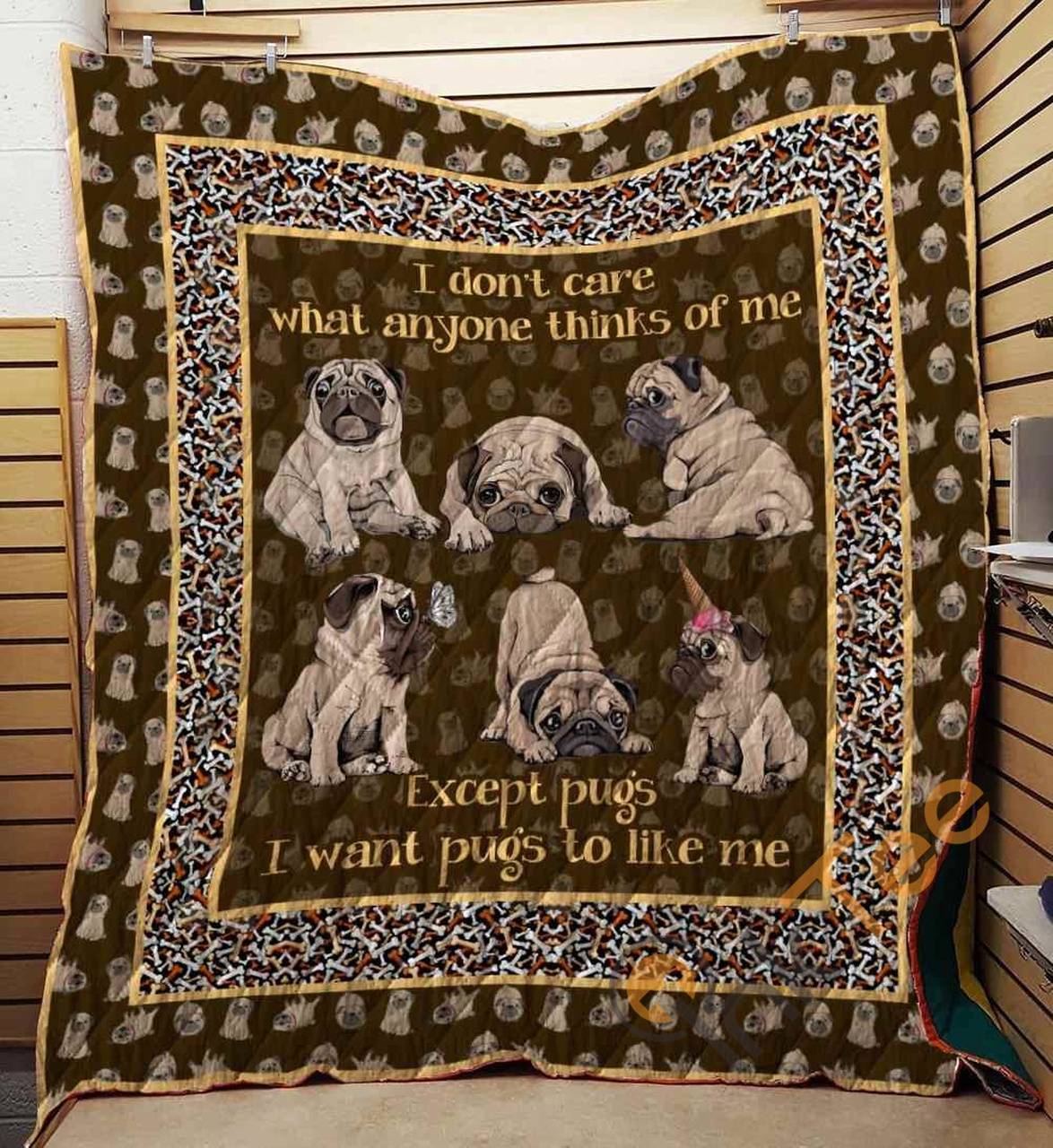 Pug 09 Blanket TH10072019 Quilt and Home Decor