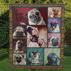 Pug 10 Tlq0041 Quilt  Quilt and Home Decor