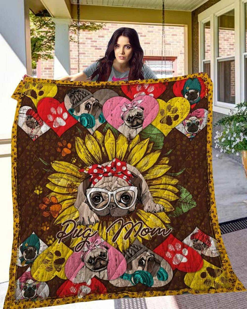 Pug 14 Blanket Th10072019 Quilt and Home Decor