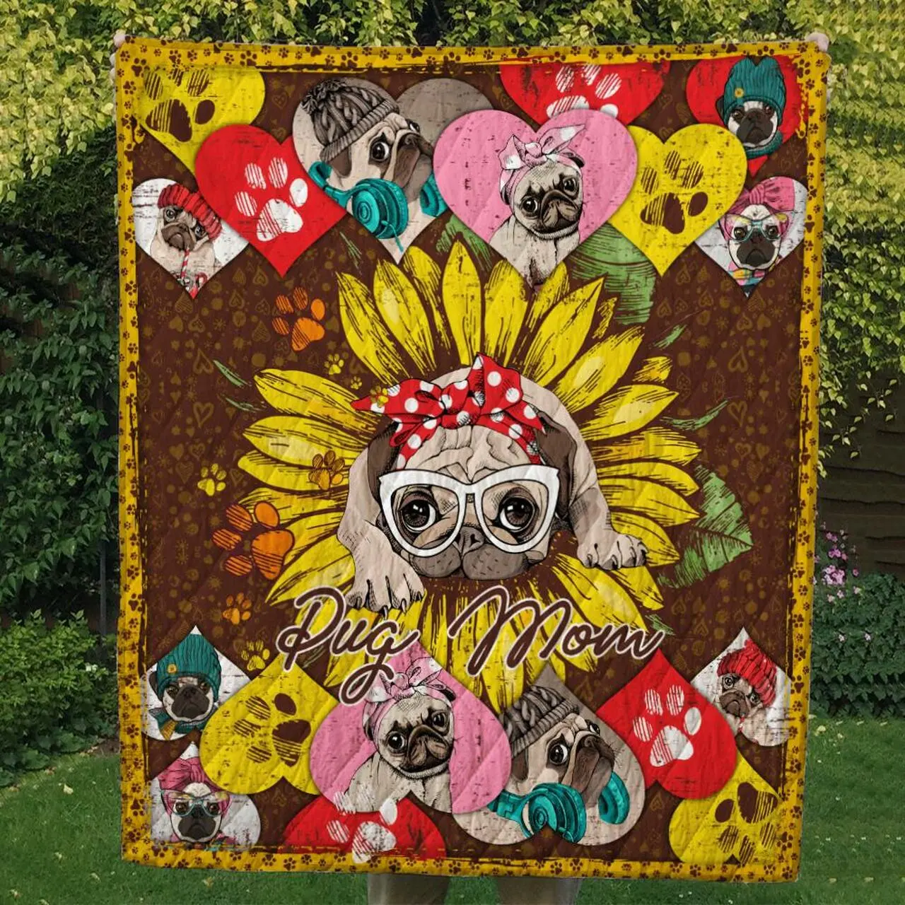 Pug 14 Tlq0114 Quilt Quilt and Home Decor