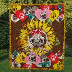 Pug 14 Tlq0114 Quilt  Quilt and Home Decor