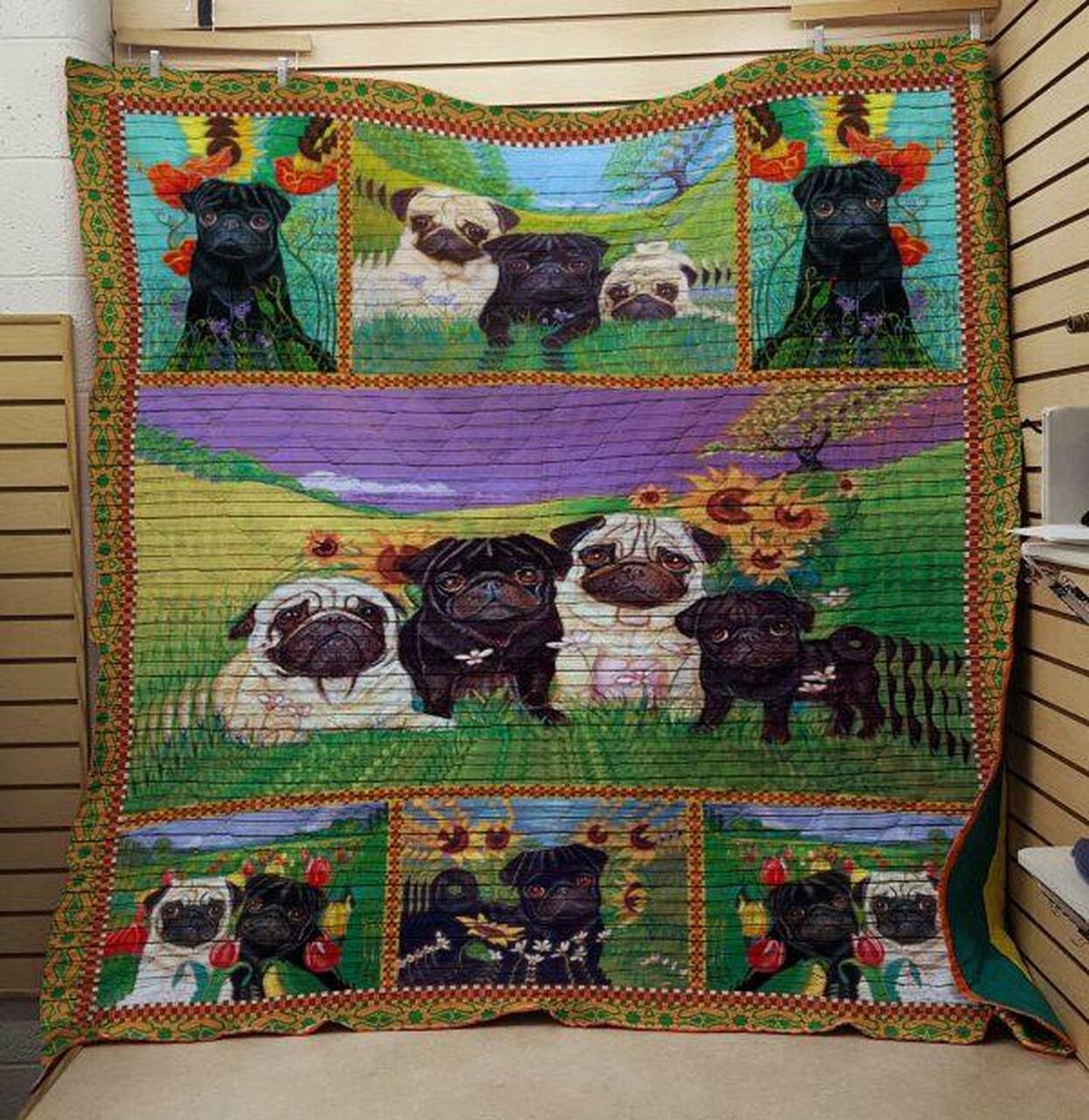 Pug 8030087 Quilt Blanket Quilt and Home Decor