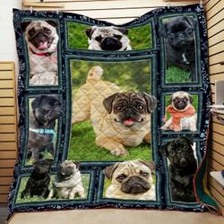 Pug  Cold Water  Quilt and Home Decor