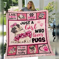 Pug Dog O Quilt Ck and Home Decor