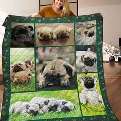 Pug Dog Quilt Blanket C9B300505Na and Home Decor