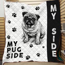 Pug Dog Quilt Tdhqy and Home Decor
