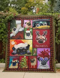Pug In Xmas Quilt Tdhzm and Home Decor
