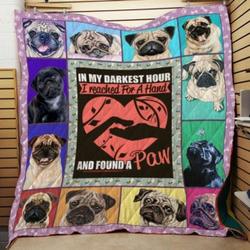 Pug Lovers Cl22100439Mdq Quilt Blanket and Home Decor