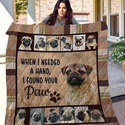 Pug Paw Quilt Blanket Dhc09121694Dd and Home Decor