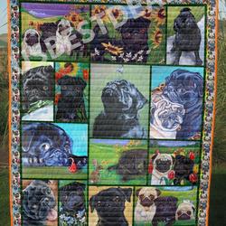 Pug Pug L40912 Quilt Blanket Christmas Christmas Gifts Merry Christmas Holiday Gifts Gift 1 Dhc03011723Dd and Home Decor