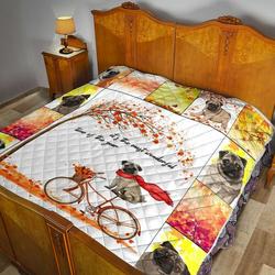 Pug Quilt Blanket Dhc090120778Td and Home Decor