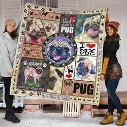 Pug Quilt Blanket Dhc09121604Dd and Home Decor
