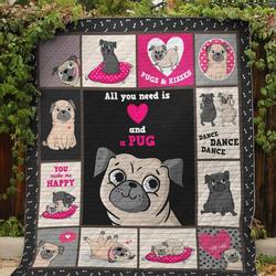 Pug Quilt Blanket Dhc1312554Vt and Home Decor