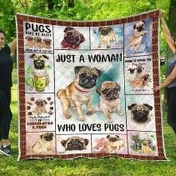 Pug Quilt Blanket Gj22M Dhc0301582Dd and Home Decor