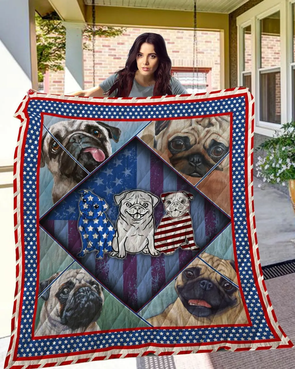 Pug Quilt Tdhbo and Home Decor