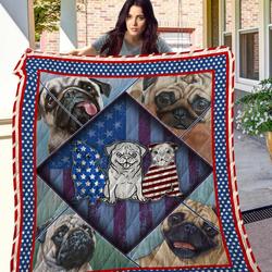 Pug Quilt Tdhbo and Home Decor