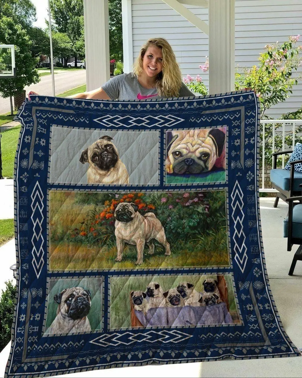 Pug Quilt Tdhei and Home Decor