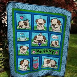 Pug Quilt Tdhgn and Home Decor