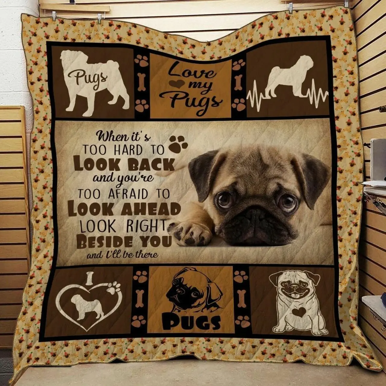 Pug Quilt Tdhpl and Home Decor