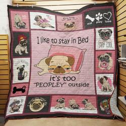 Pug Quilt Tt69-0808  Quilt and Home Decor